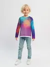 Детский лонгслив / Цветные полигоны - Градиент