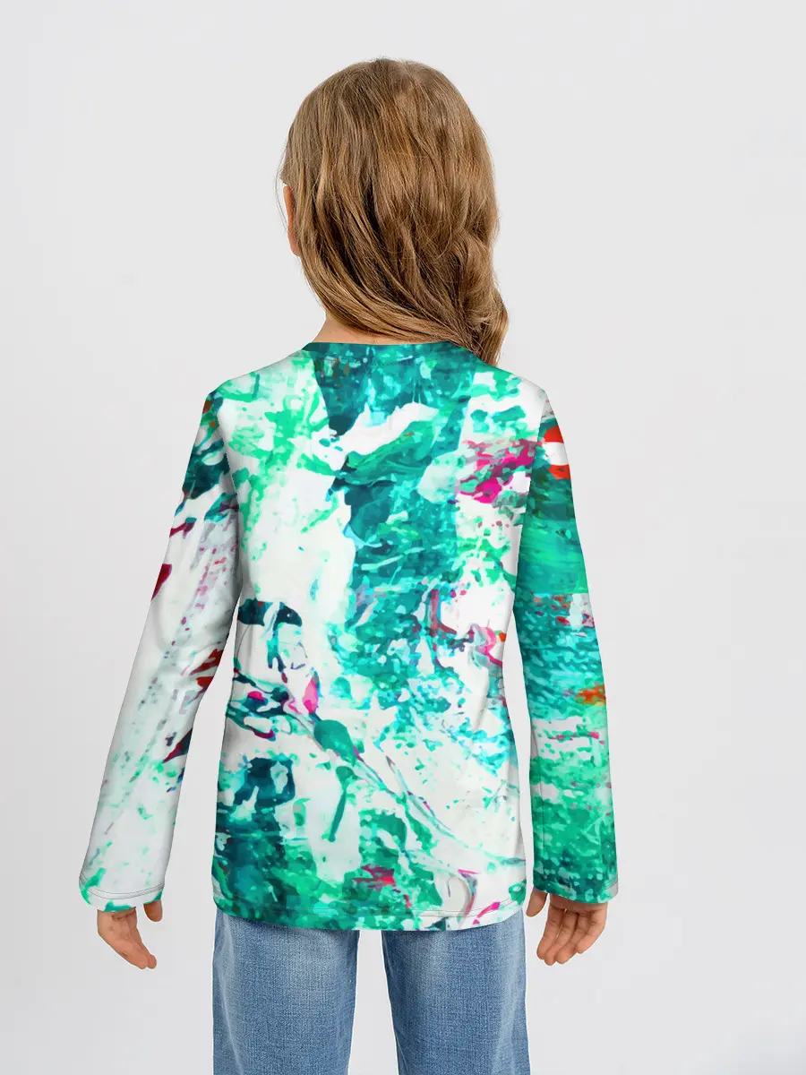 Детский лонгслив / Берюза Морской