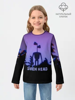 Детский лонгслив / СИРЕНОГОЛОВЫЙ ГЛИТЧ
