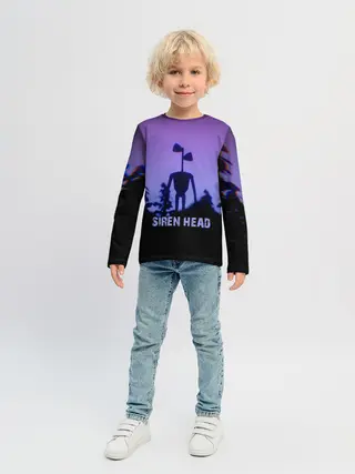 Детский лонгслив / СИРЕНОГОЛОВЫЙ ГЛИТЧ