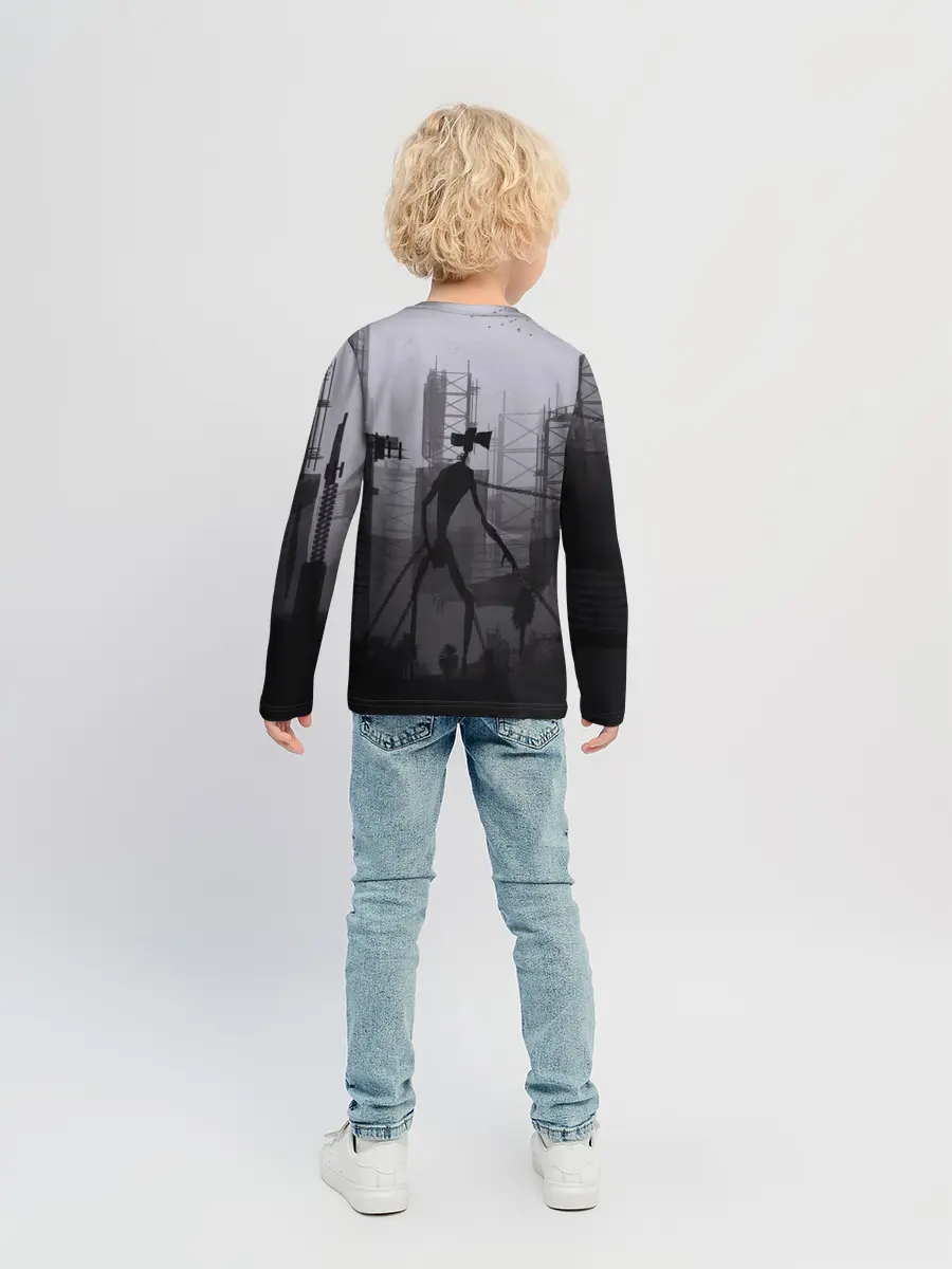 Детский лонгслив / СИРЕНОГОЛОВЫЙ В ЦЕПЯХ