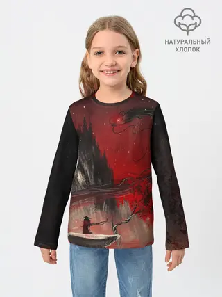 Детский лонгслив / ЗМЕЙ ДРАКОН 3D