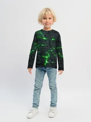 Детский лонгслив / ЗЕЛЁНОЕ ИЗЛУЧЕНИЕ