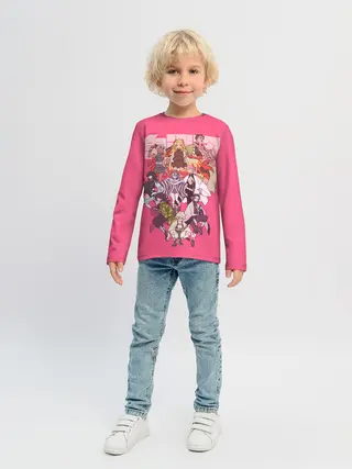 Детский лонгслив / Slayers on pink