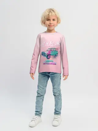 Детский лонгслив / Залазь в тачку!