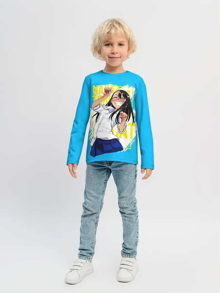 Детский лонгслив / Nagatoro cat