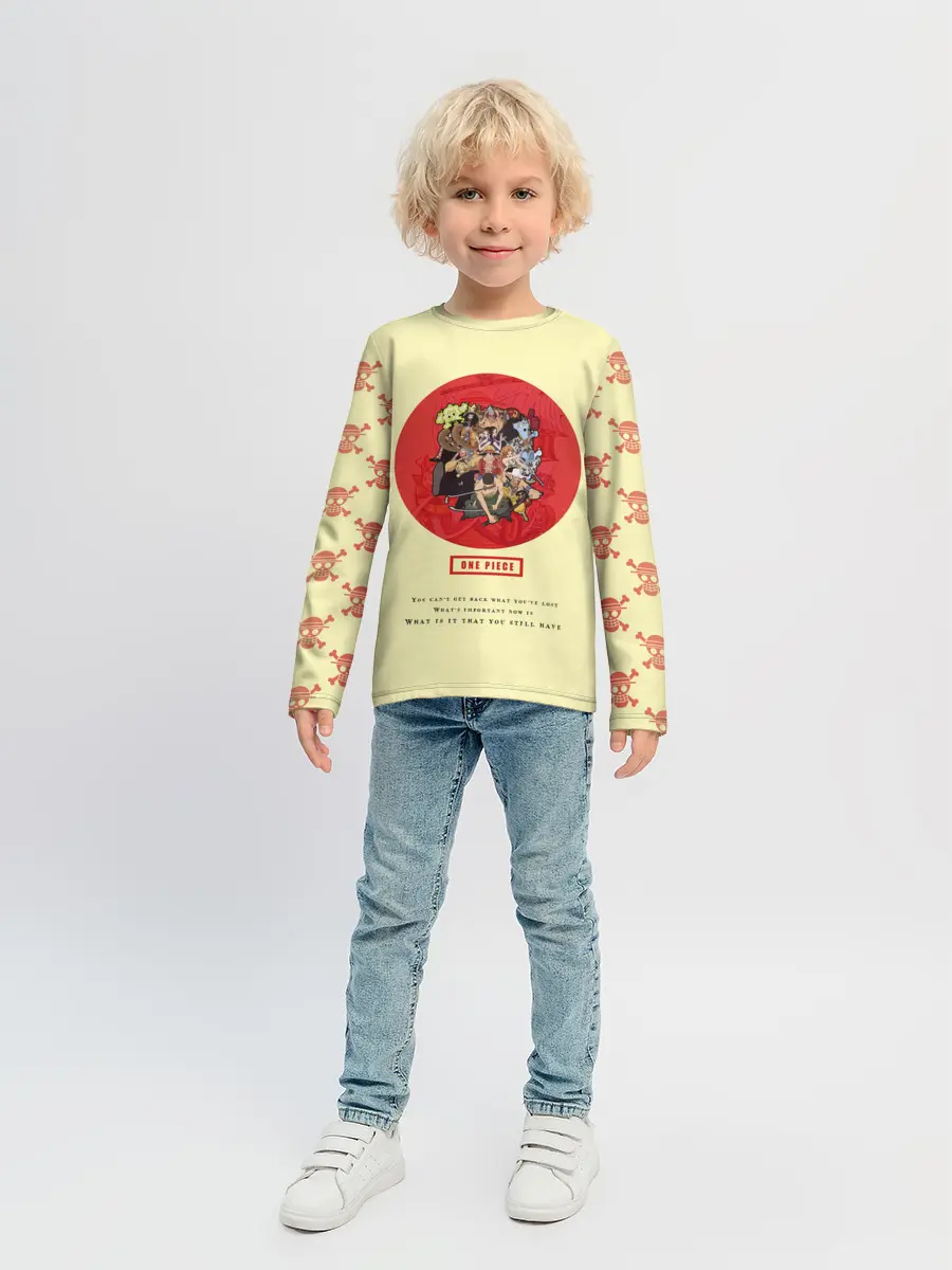 Детский лонгслив / Пираты Соломенной Шляпы | One Piece