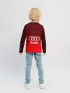 Детский лонгслив / AUDI красная сетка