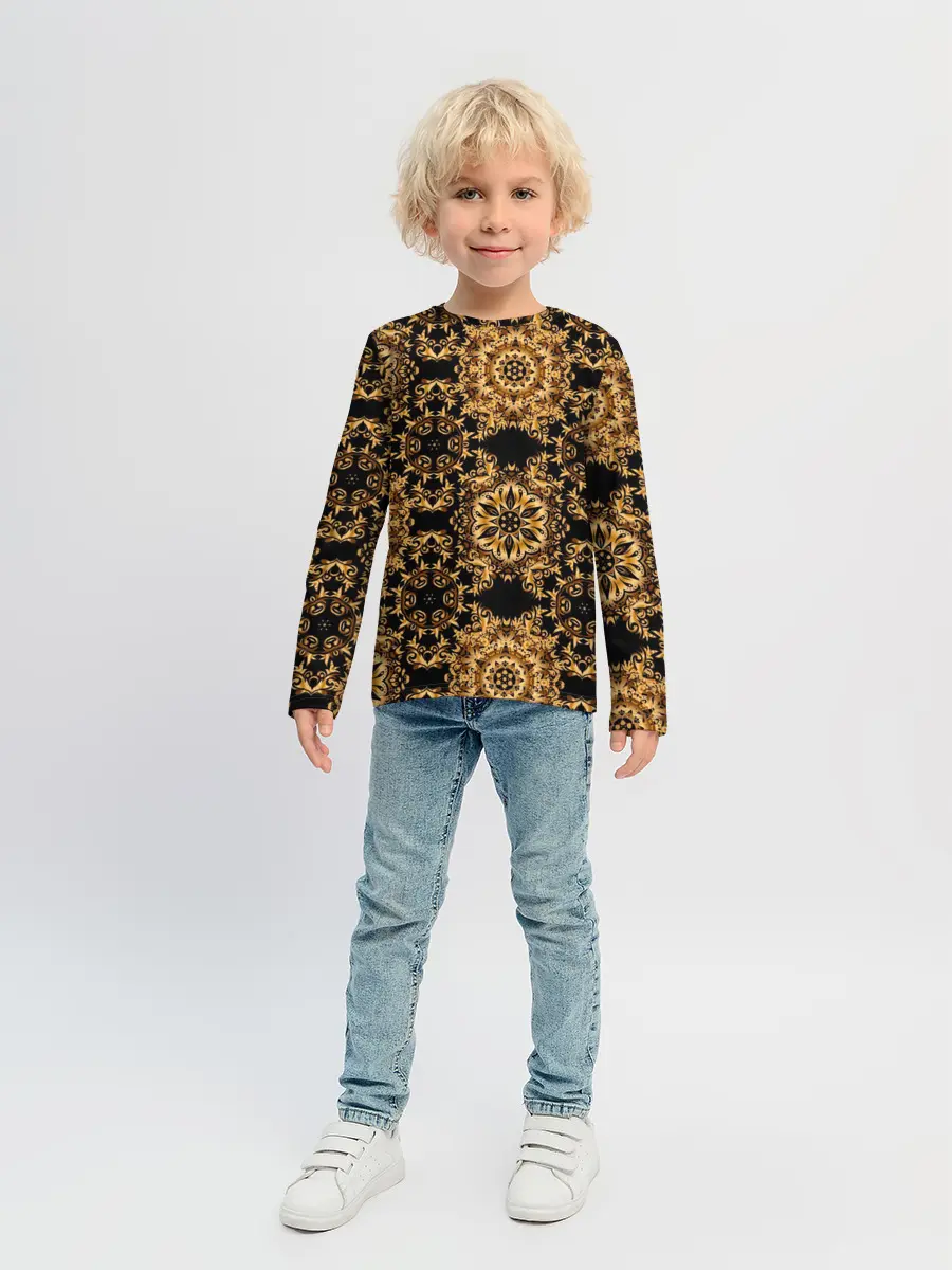 Детский лонгслив / классические узоры