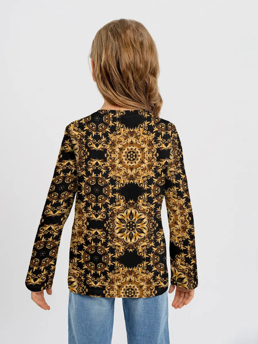 Детский лонгслив / классические узоры