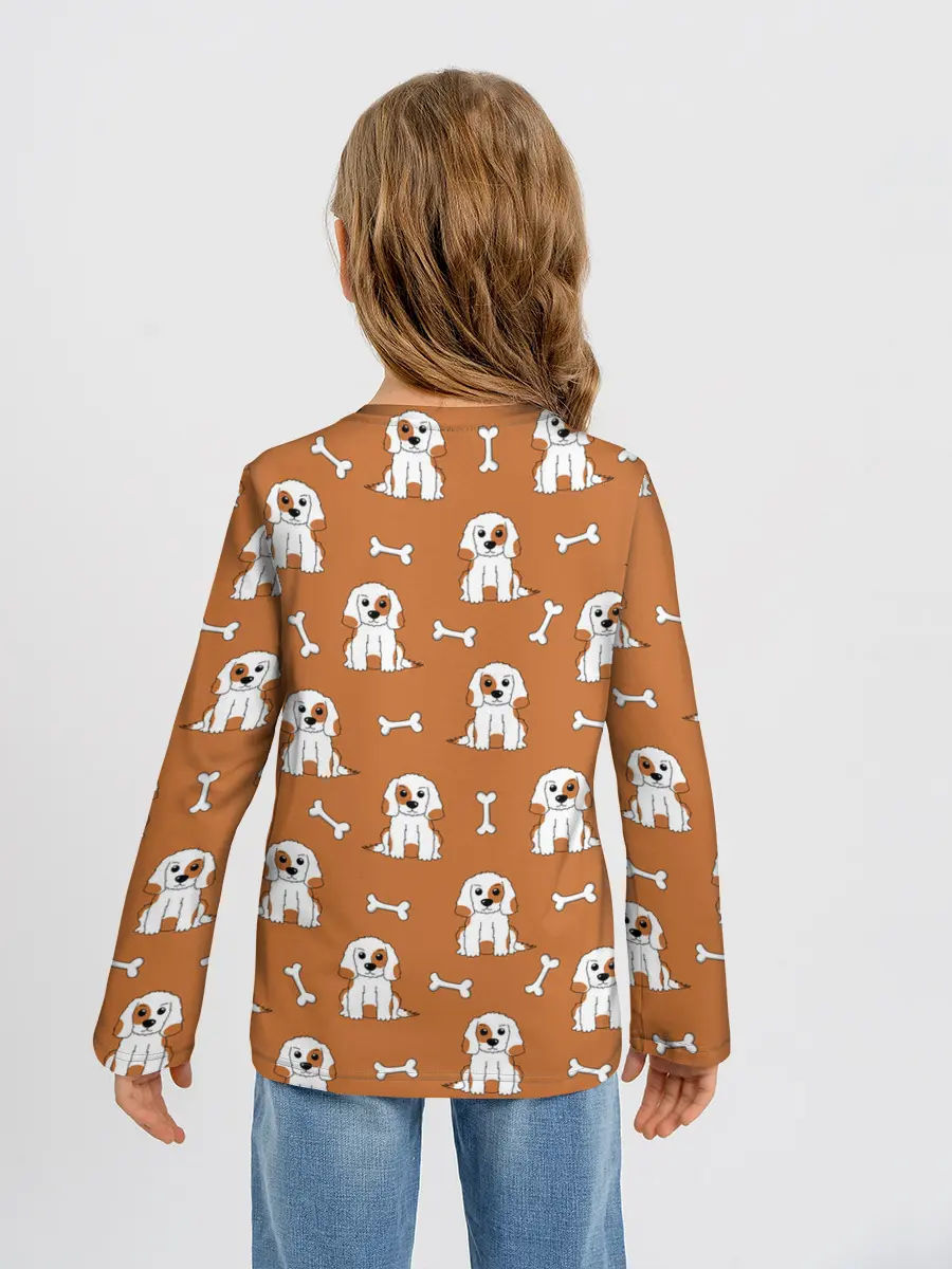 Детский лонгслив / Пёс и кость