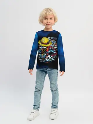 Детский лонгслив / Луффи пират Соломенной Шляпы