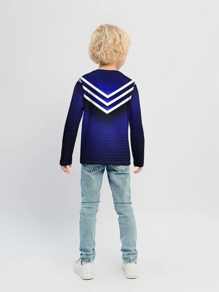 Детский лонгслив / Sport blue style