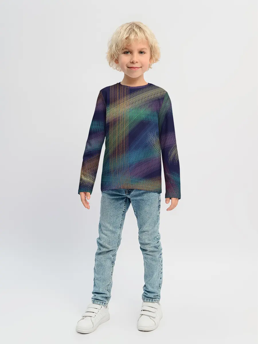 Детский лонгслив / разноцветная