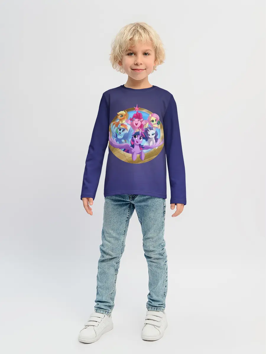 Детский лонгслив / Pony team