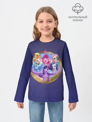 Детский лонгслив / Pony team