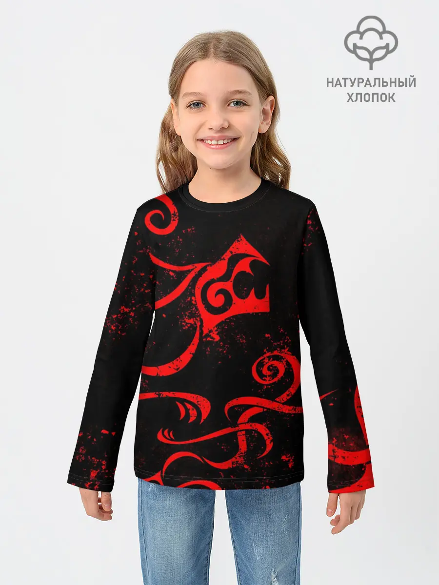Детский лонгслив / ТАТУИРОВКА ДРАКЕНА