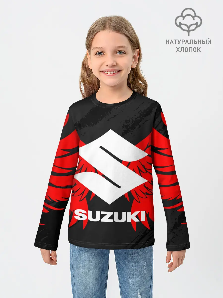 Детский лонгслив / SUZUKI / СУЗУКИ / МОТОСПОРТ