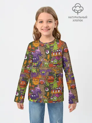 Детский лонгслив / Монсты