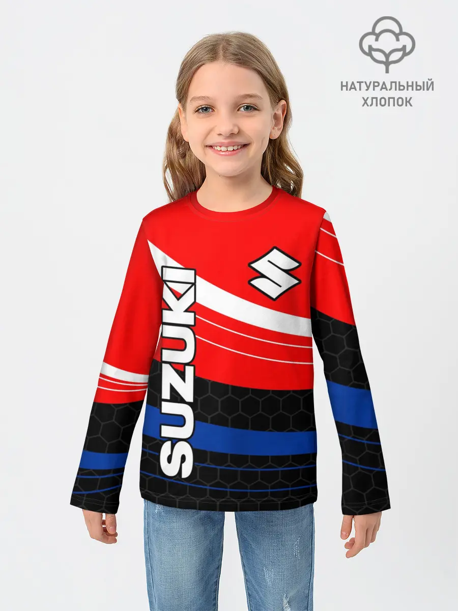 Детский лонгслив / SUZUKI / СУЗУКИ / МОТОСПОРТ