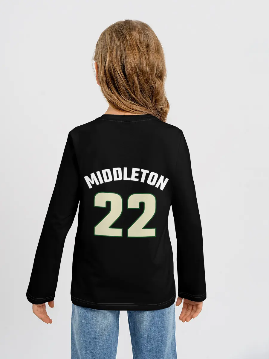 Детский лонгслив / Milwaukee Bucks форма. Крис Миддлтон