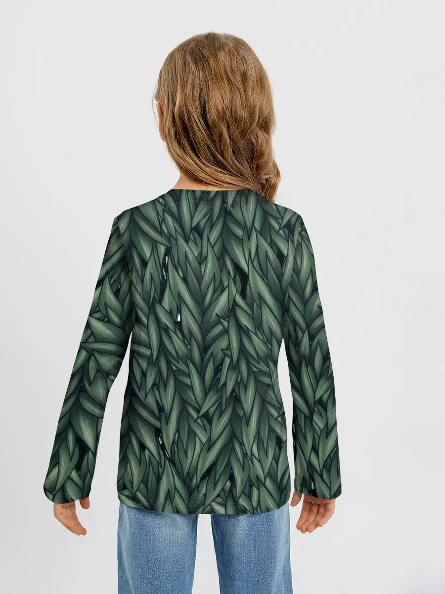 Детский лонгслив / Листья