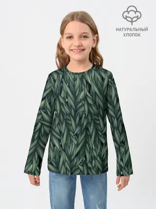 Детский лонгслив / Листья