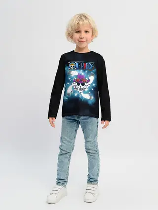 Детский лонгслив / Веселый Роджер Робин One Piece