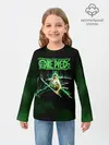 Детский лонгслив / Огненный Ророноа Зоро | One Piece