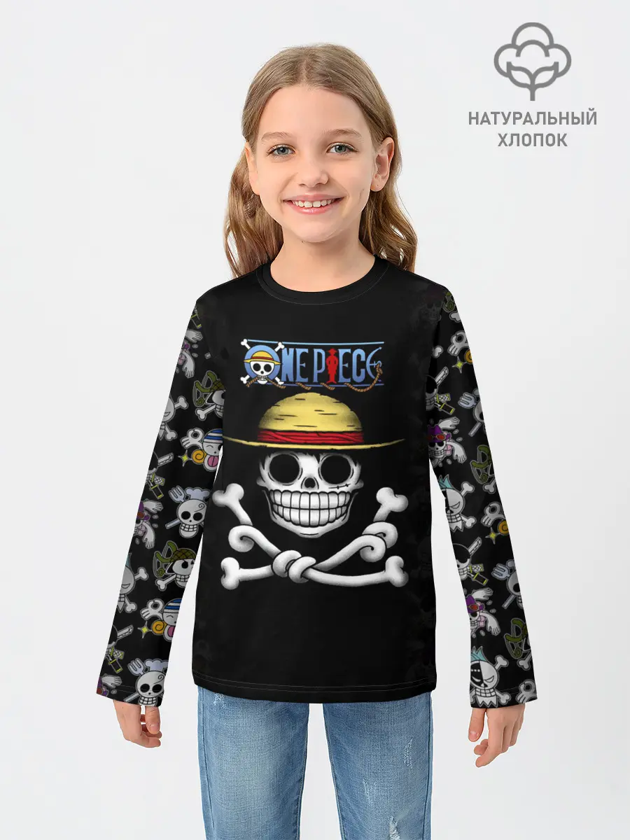 Детский лонгслив / Пираты Соломенной Шляпы | One Piece