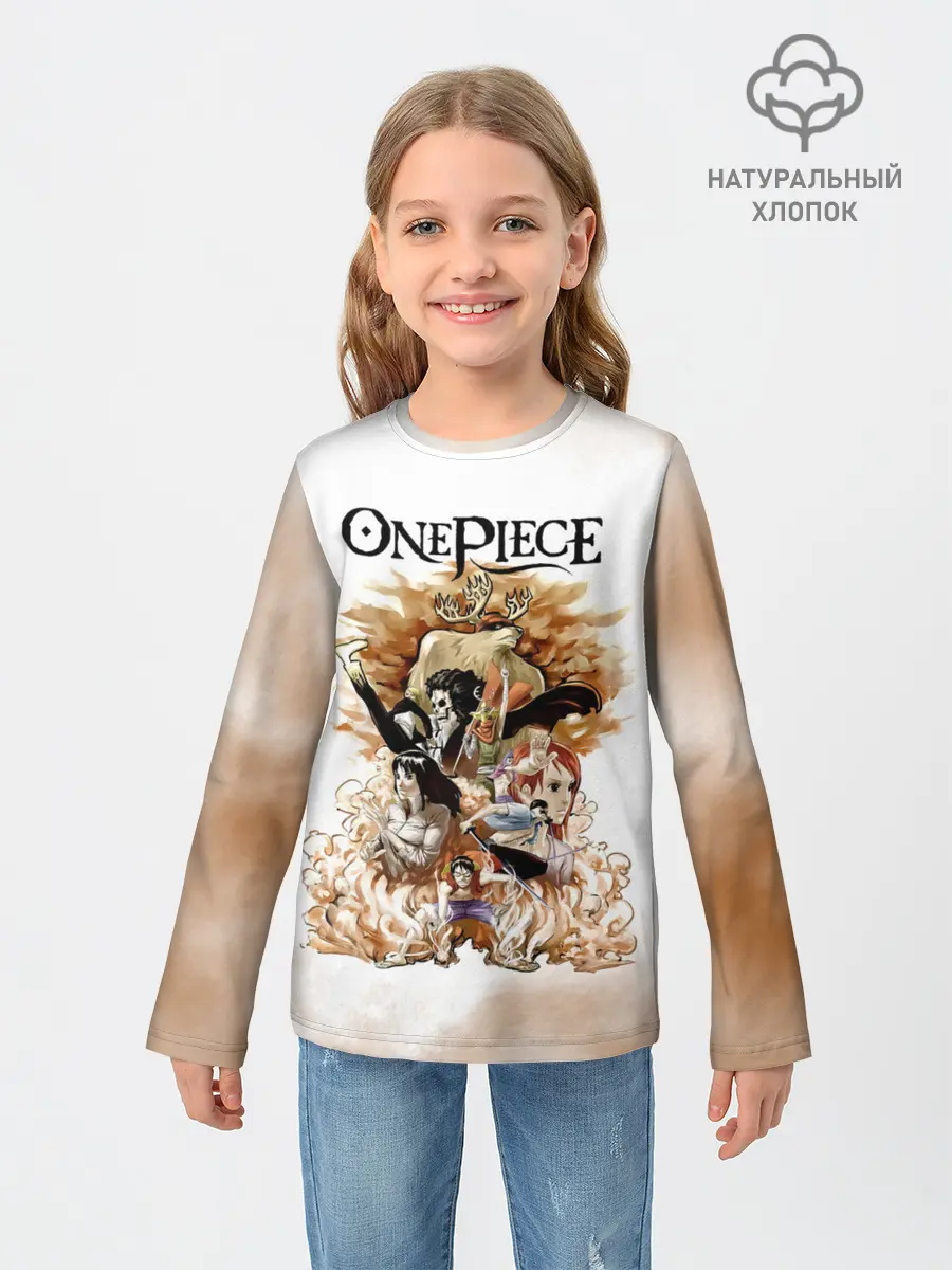 Детский лонгслив / One Piece. Пираты Соломенной Шляпы