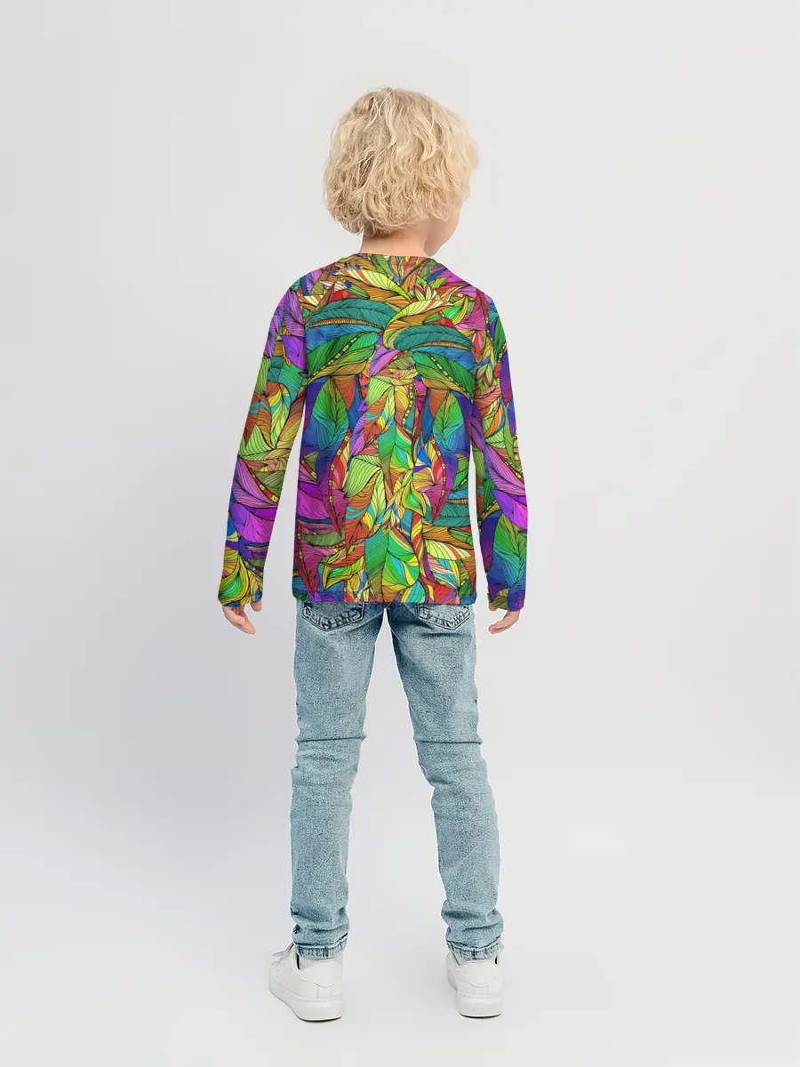 Детский лонгслив / Лев шаман