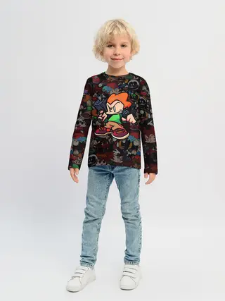 Детский лонгслив / Friday Night Funkin Пико