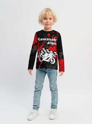 Детский лонгслив / KAWASAKI NINJA / КАВАСАКИ