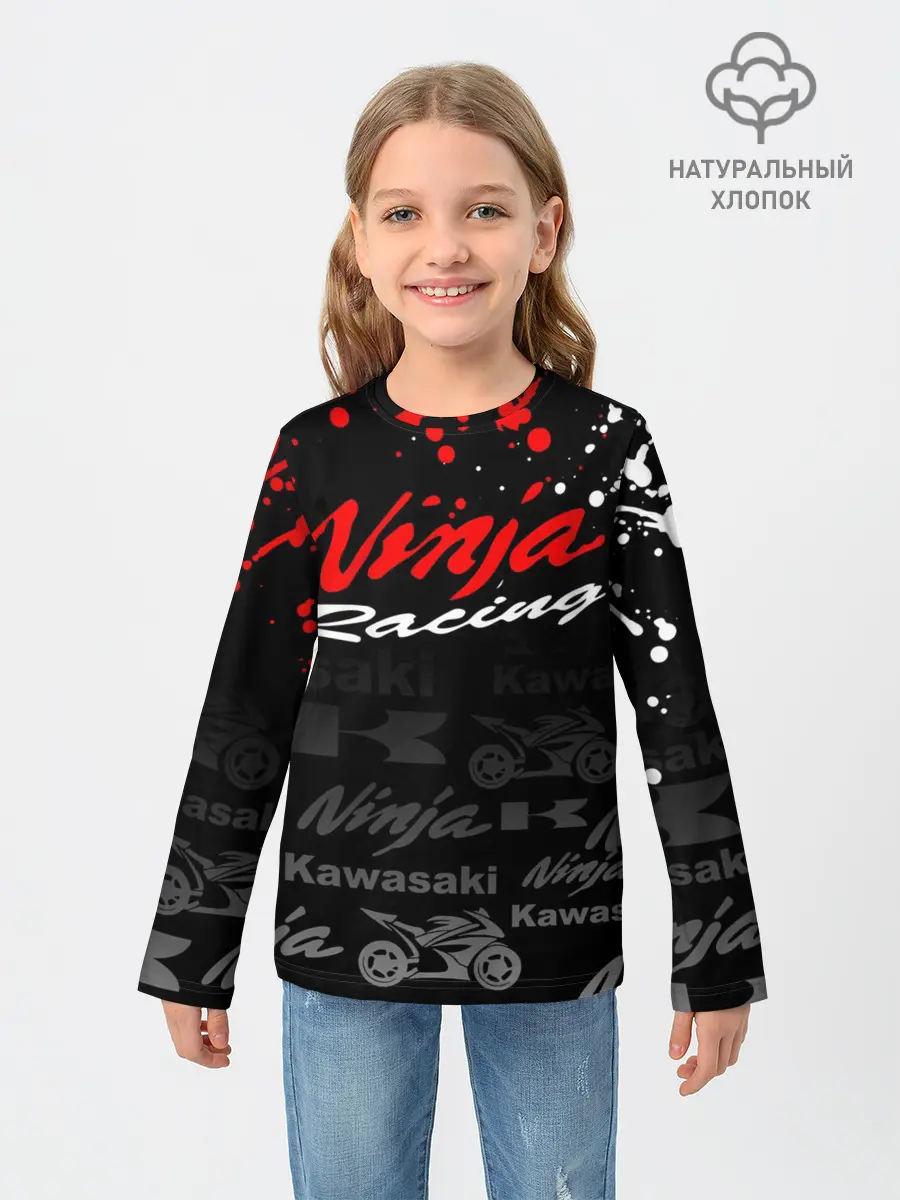 Детский лонгслив / KAWASAKI NINJA / NINJA RACING