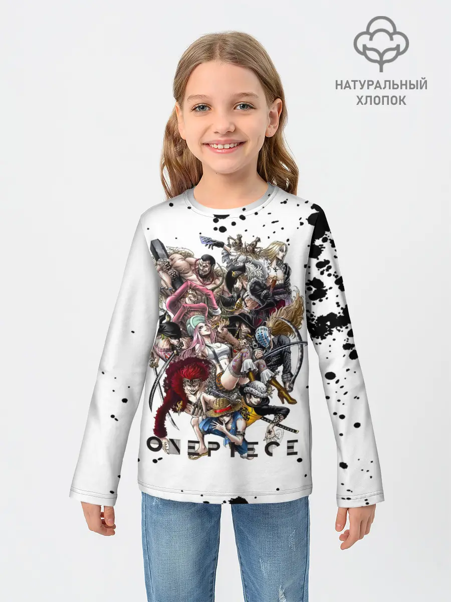 Детский лонгслив / Пираты One Piece. Большой куш