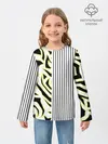 Детский лонгслив / Зебра