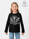 Детский лонгслив / Череп Папа Роуч