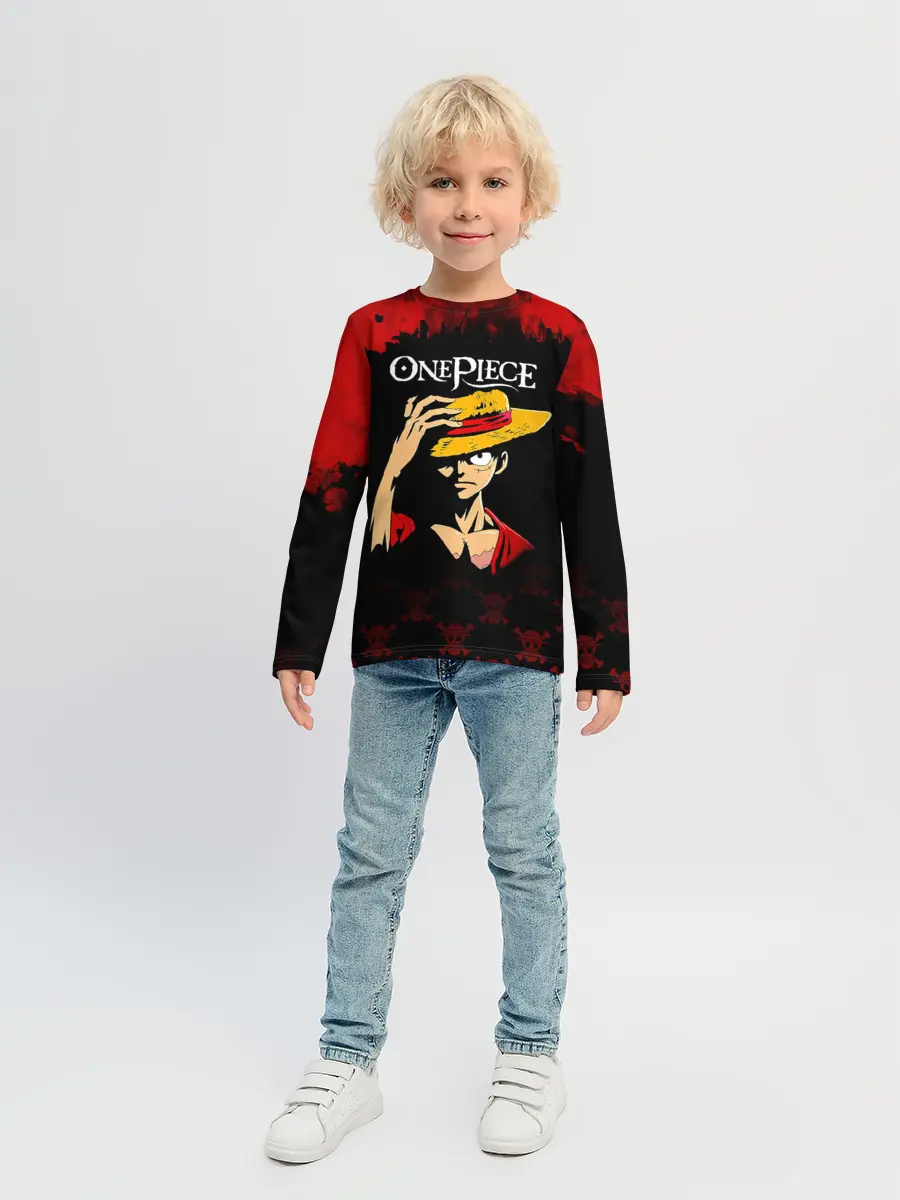 Детский лонгслив / Луффи One Piece. Большой куш