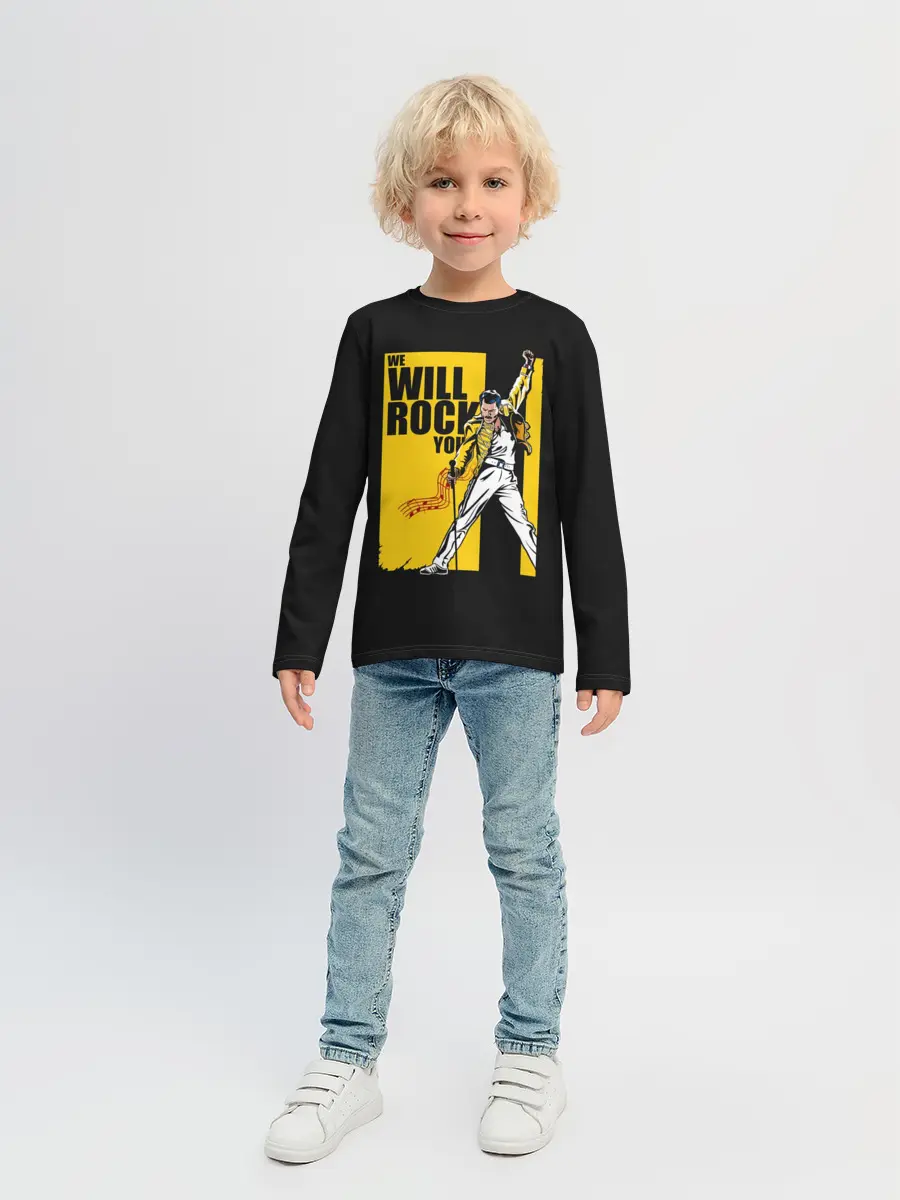 Детский лонгслив / We will rock you