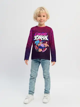 Детский лонгслив / Friday Night Funkin Бойфренд