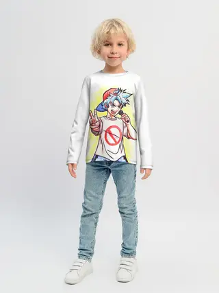 Детский лонгслив / Friday Night Funkin Boyfriend