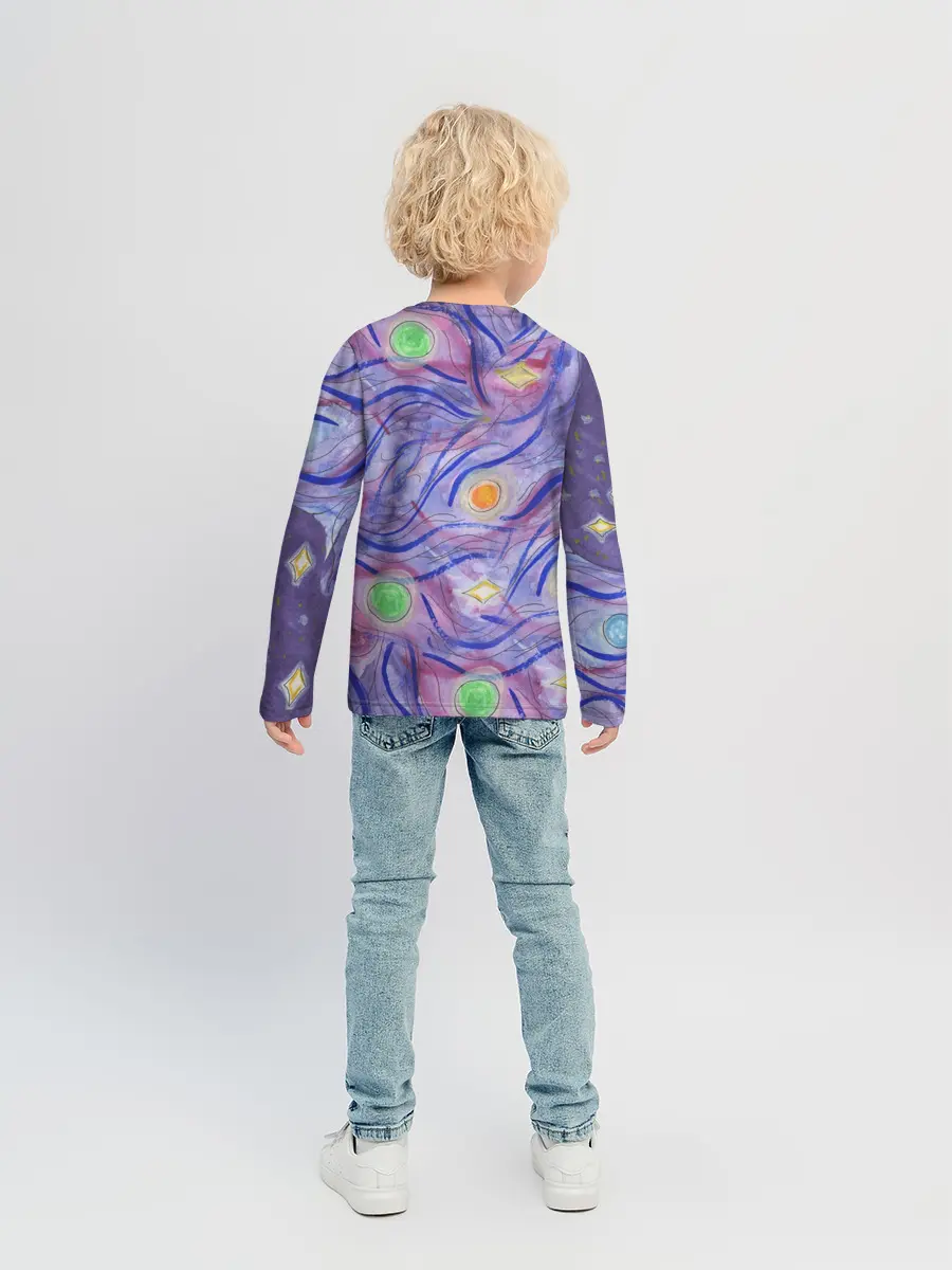 Детский лонгслив / Галактика