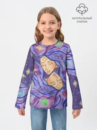 Детский лонгслив / Галактика