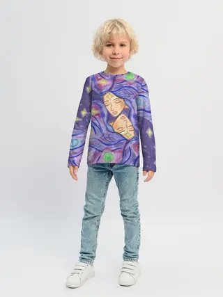 Детский лонгслив / Галактика