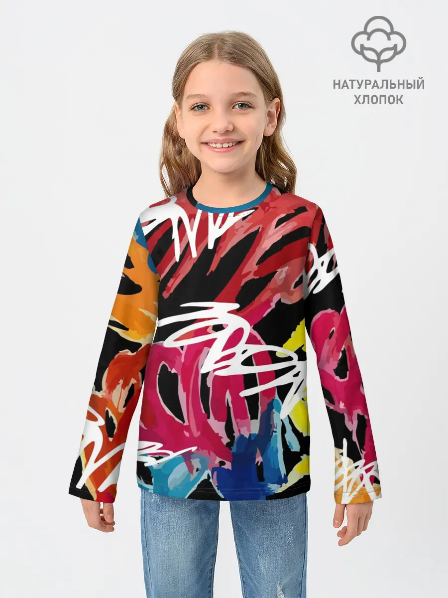 Детский лонгслив / Old school