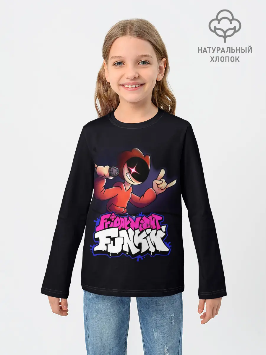 Детский лонгслив / Friday Night Funkin / Пико