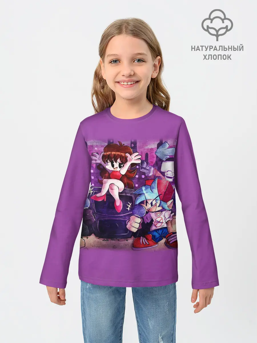 Детский лонгслив / Friday Night Funkin рисунок