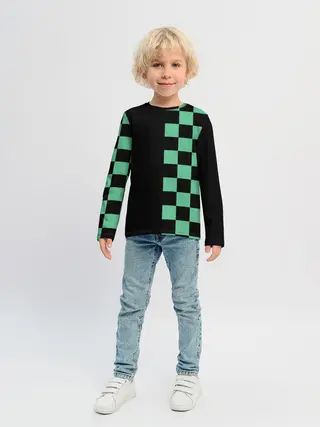 Детский лонгслив / КОСТЮМ TANJIRO KAMADO | ТАНДЖИРО