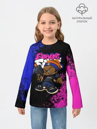 Детский лонгслив / Black Пико